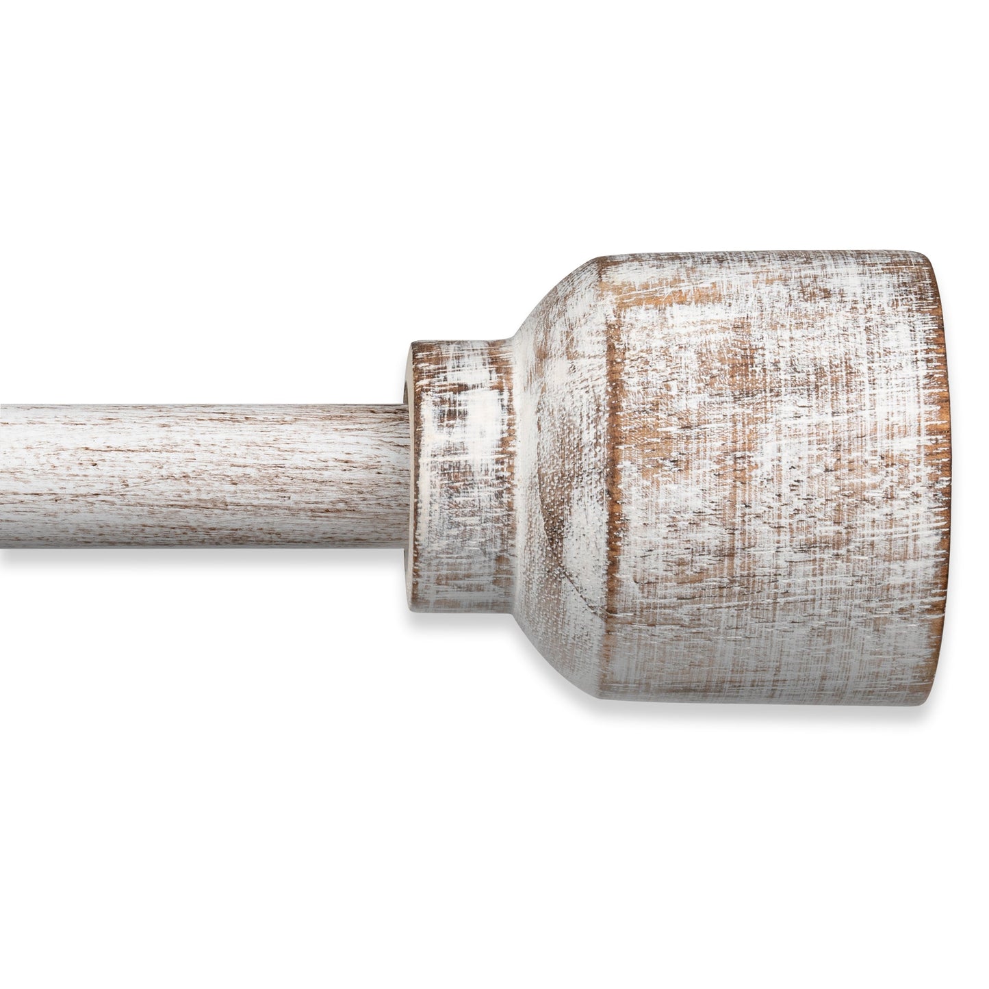Cana - Distressed White Modern Farmhouse Curtain Rods