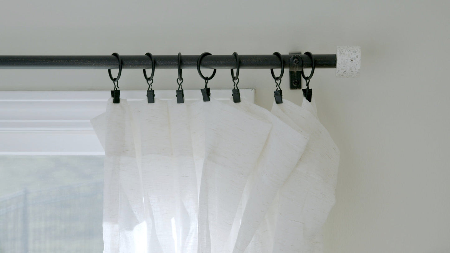 Terrazo - End Cap Modern Farmhouse Curtain Rods