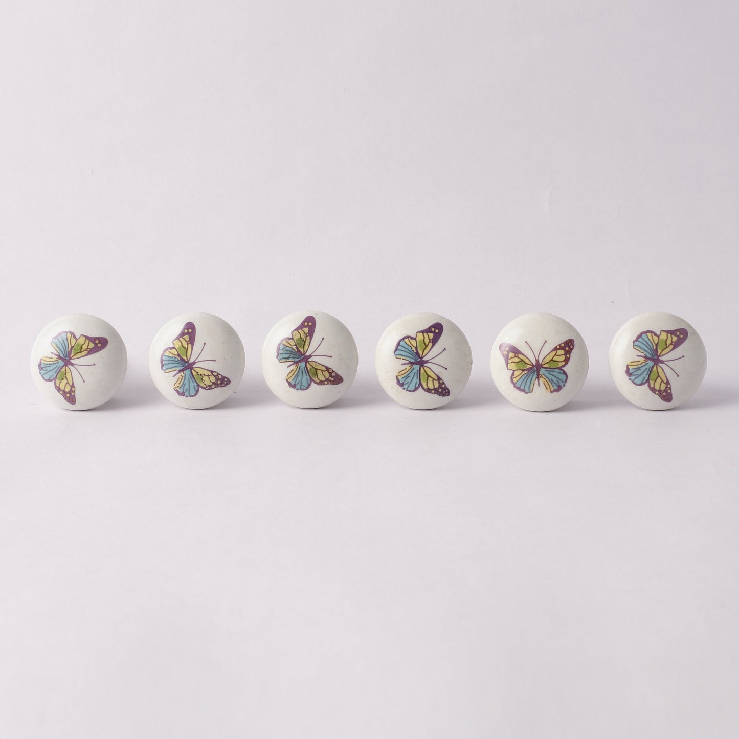 Butterfly Print Style Ceramic Pull Knobs (C29)