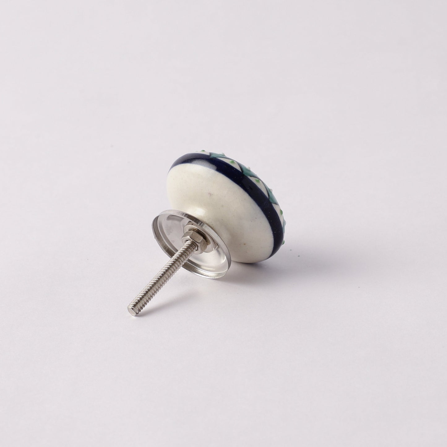 Classic Style Teal and Blue Ceramic Pull Knobs (C25)
