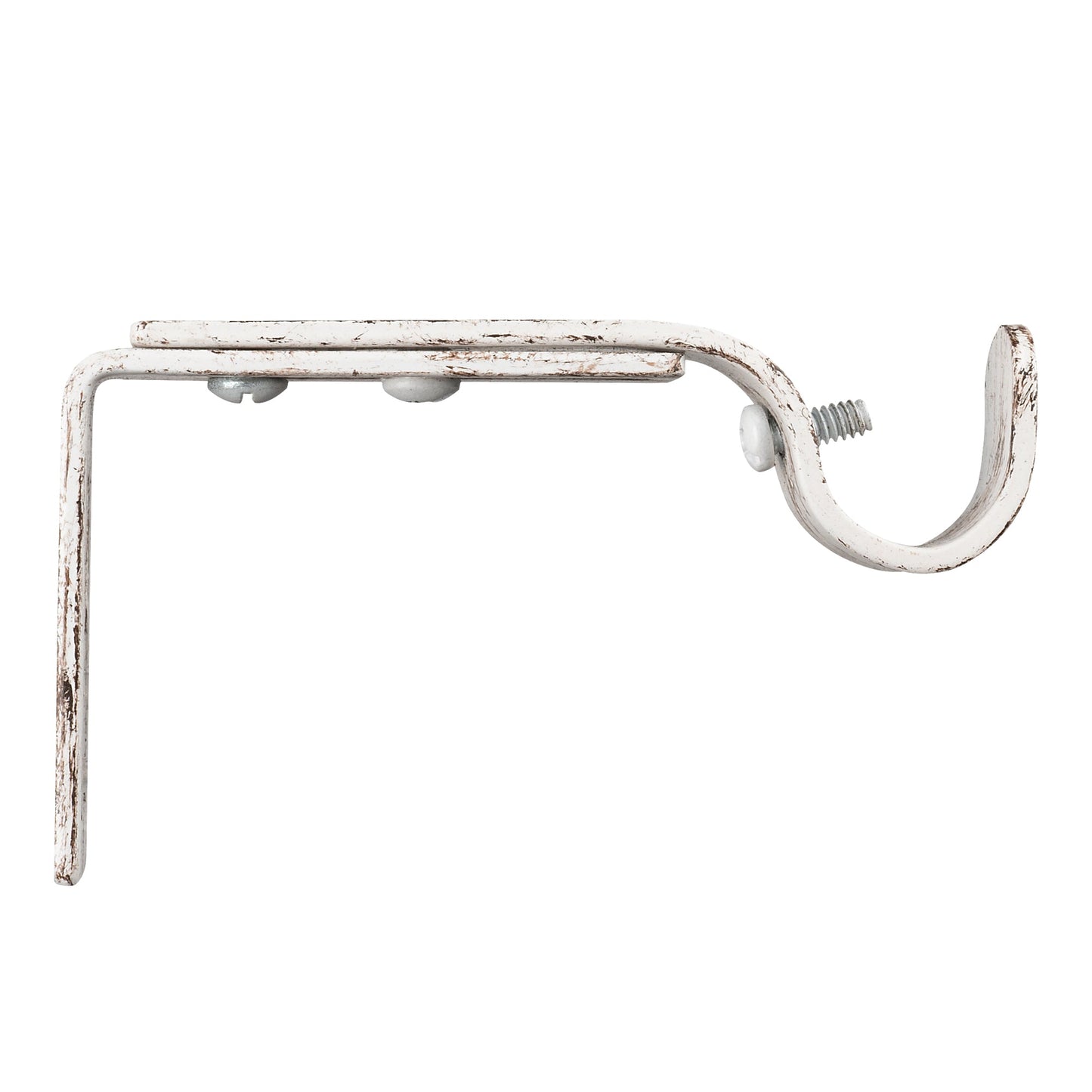Distressed White Barrel - Modern Farmhouse Curtain Rods