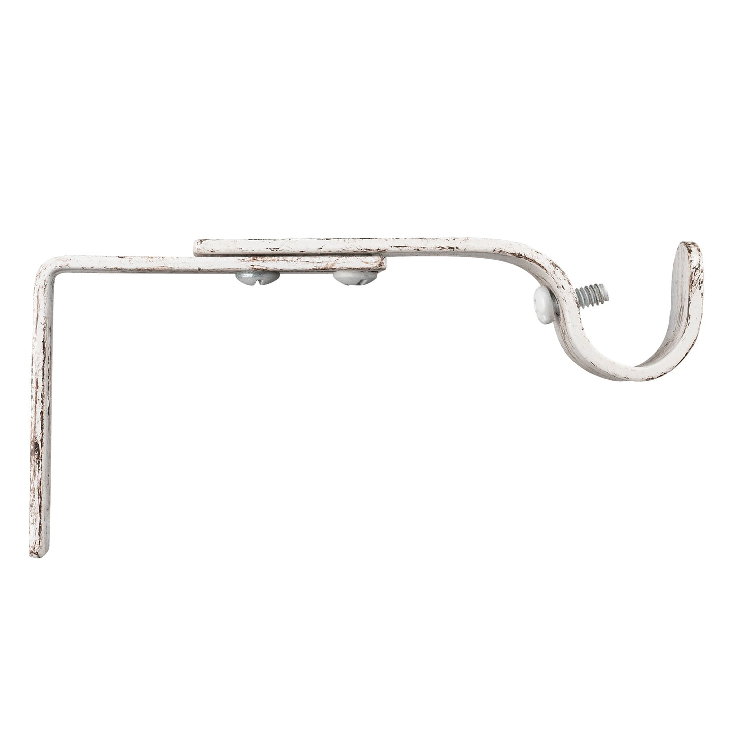 Distressed White Barrel - Modern Farmhouse Curtain Rods