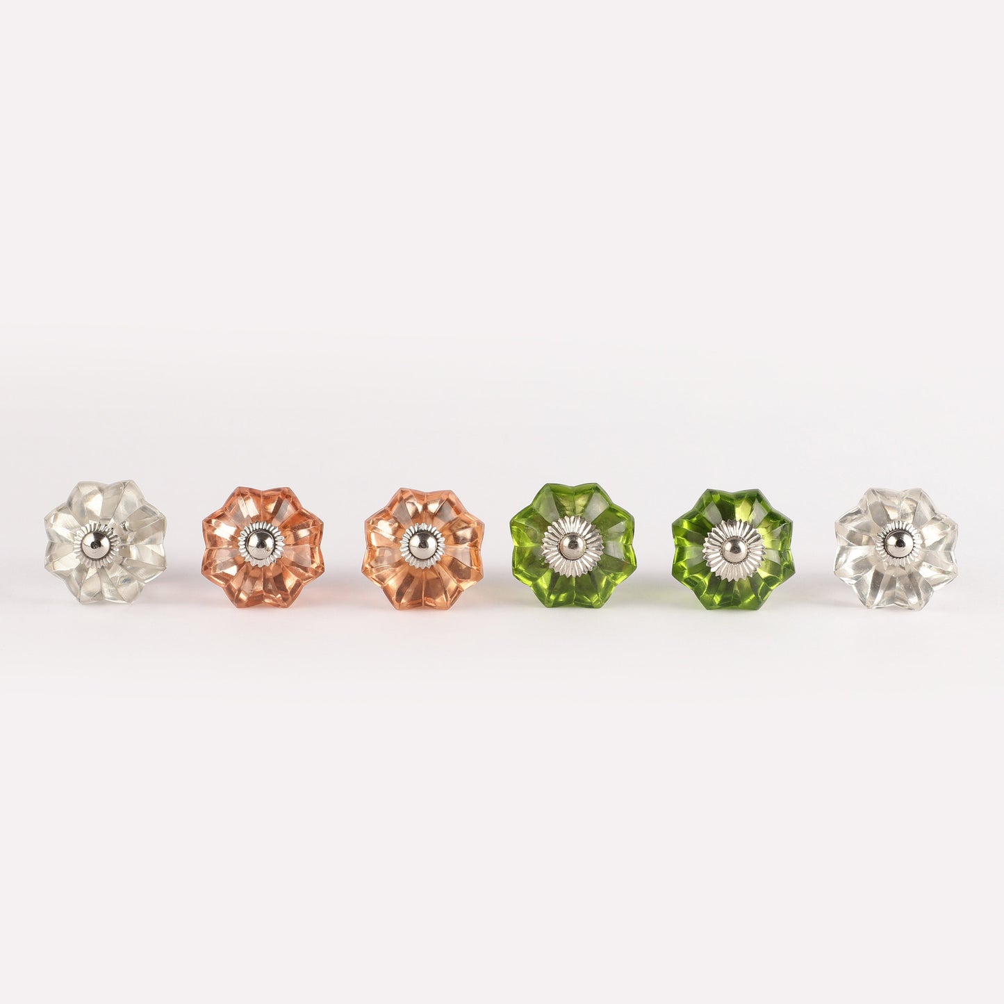 Mixed Color Glass Pull Knobs (G24)