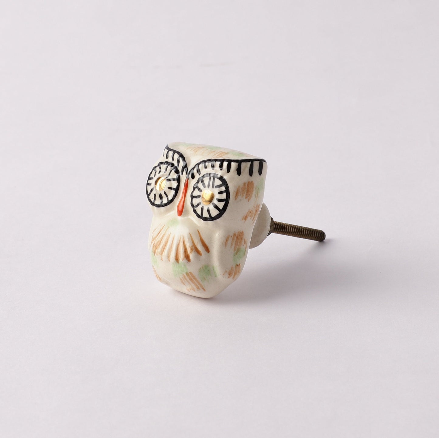 Hand Finished Owl Style Ceramic Pull Knobs (C11)