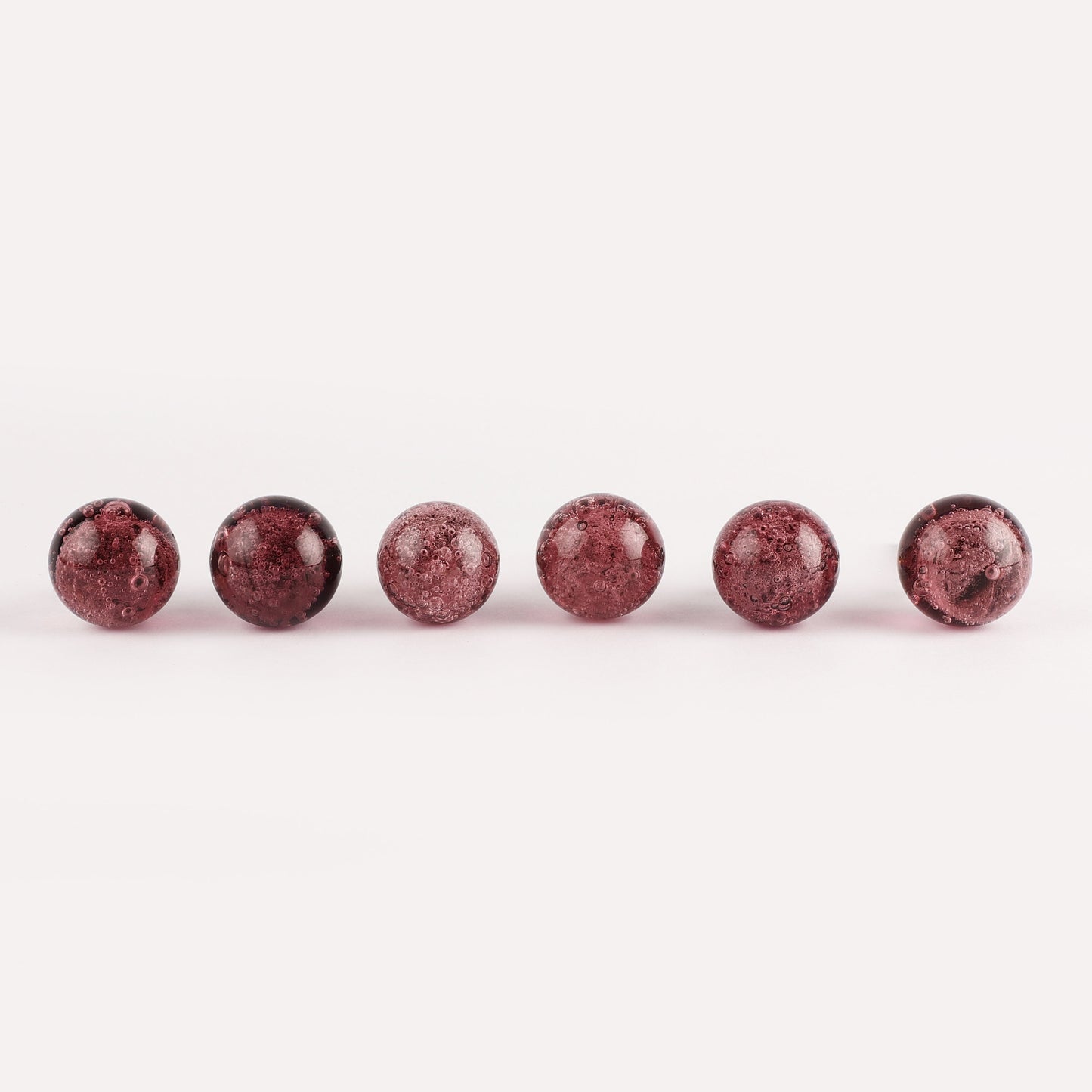 Cherry Red Glass Pull Knobs (G29)